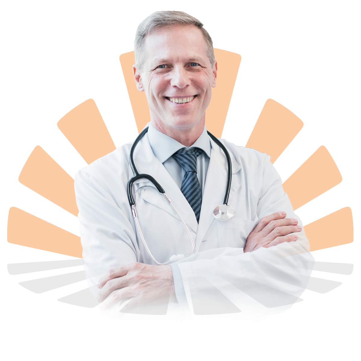 Male Doctor Smiling with arms crossed